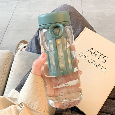 450ml/600ml PC Tazza di plastica a prova di perdite Logo personalizzato Bottiglia d'acqua sportiva con filtro da tè