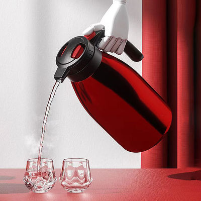 Flasche a vuoto Isolamento in acciaio inossidabile Caffettiera da 2 litri per tè caldo per uso domestico