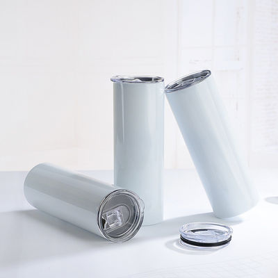 Scegliere doppia parete in acciaio inossidabile vuoto isolato 20oz 30oz dritto magro sublimazione Tumbler con paglia