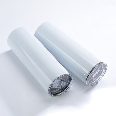 Scegliere doppia parete in acciaio inossidabile vuoto isolato 20oz 30oz dritto magro sublimazione Tumbler con paglia