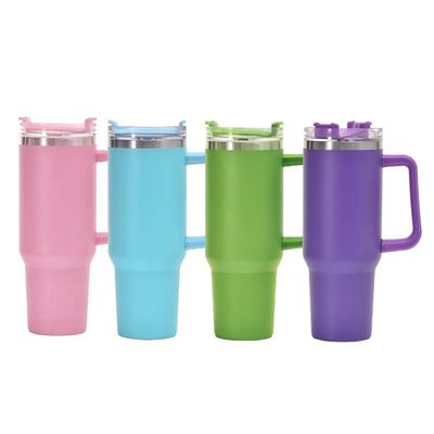 Acciaio inossidabile 20oz Insulated Tumbler Travel Coffee Mug con paglia e logo personalizzato