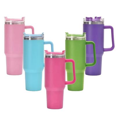 Acciaio inossidabile 20oz Insulated Tumbler Travel Coffee Mug con paglia e logo personalizzato