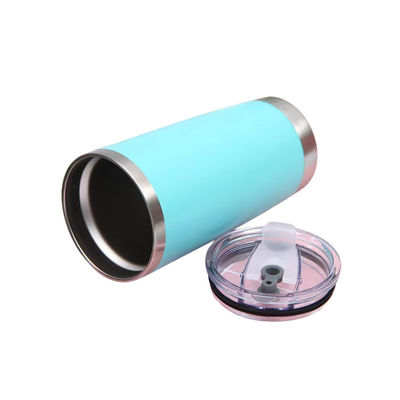 Custom Colorato 20oz Doppia parete Acciaio inossidabile Isolato a vuoto Vetro impermeabile Con Capo