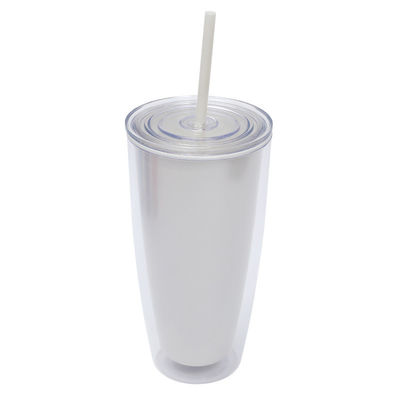 Logo personalizzato 750ml Tazza di plastica trasparente semplice per attività all'aria aperta