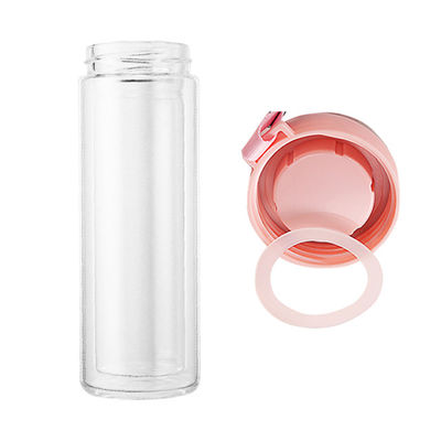 Famiglia-Friendly Clear Glass Sublimation Skinny Double No Leak Coffee Tumbler con coperchio