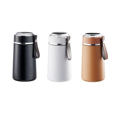 350ml Capacità 304 Acciaio inossidabile Bottiglia d'acqua Tazza vuoto con manico di corda Provvedere campione