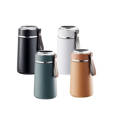 350ml Capacità 304 Acciaio inossidabile Bottiglia d'acqua Tazza vuoto con manico di corda Provvedere campione