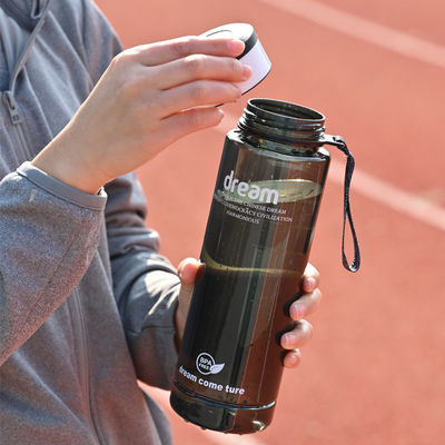 1L bottiglia portatile di PET per bevande dirette e ecologiche con marchio di capacità per sport di fitness