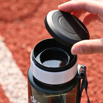 1L bottiglia portatile di PET per bevande dirette e ecologiche con marchio di capacità per sport di fitness