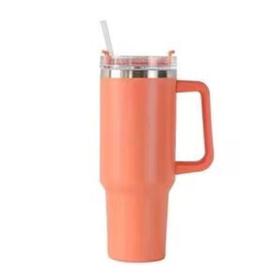304 Acciaio inossidabile Tazza a vuoto Isolato 40 oz Tumbler con manico e paglia con 1