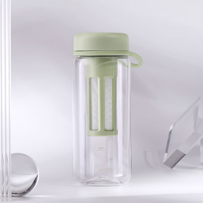 Bottiglia d'acqua di plastica su misura da 450 ml/600 ml con separatore di tè