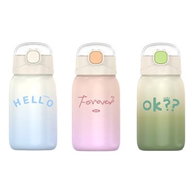 Lovely Children Student Vacuum Cup con paglia ed isolamento termico