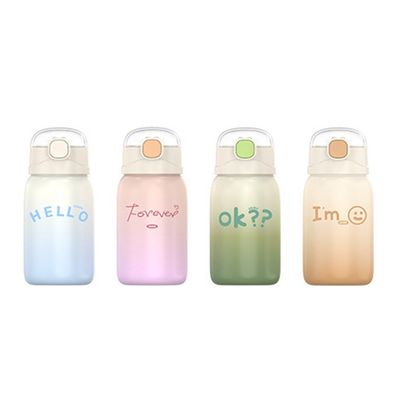 Lovely Children Student Vacuum Cup con paglia ed isolamento termico