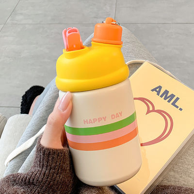 Tazza d'acqua da viaggio personalizzabile da 500 ml in acciaio inossidabile 316 Ideale per sport e studenti