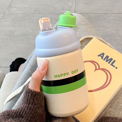Tazza d'acqua da viaggio personalizzabile da 500 ml in acciaio inossidabile 316 Ideale per sport e studenti