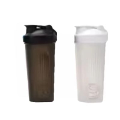 Unisex 400ml Bottiglia di frullato proteico a bocca larga con coperchio e sfera di acciaio materiale PP PE