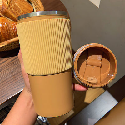 450ml Capacità Logo personalizzato Tazza da caffè in acciaio inossidabile Isolamento termometrico esterno a vuoto