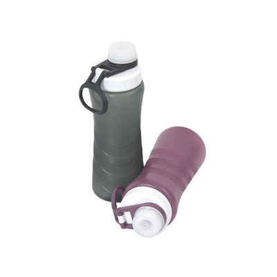 Bottiglia d'acqua di plastica trasparente a 500 ml impermeabile con logo personalizzato e materiale privo di BPA