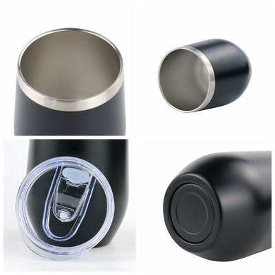 Tazze di caffè isolanti personalizzate da 12 oz Termo con rivestimento in acciaio inossidabile a doppio muro