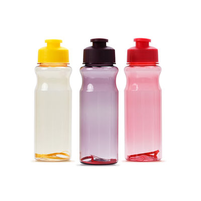Semplici bottiglie di acqua di plastica per fitness estivo fresco con coperchio per tazze sportive di grande capacità