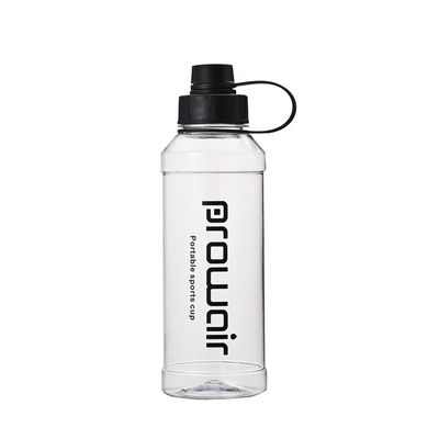 Bottella d'acqua in plastica trasparente senza BPA con logo personalizzato