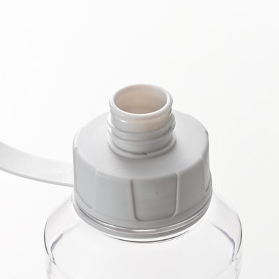 Bottella d'acqua in plastica trasparente senza BPA con logo personalizzato