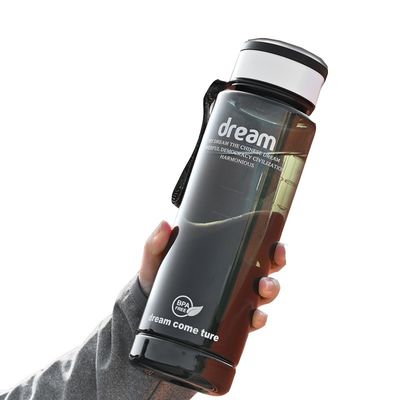 OEM 1L Eco Friendly Time Marker BPA Free Gym Sport Bottiglia d'acqua in plastica in PET con logo
