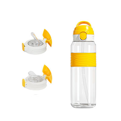 NP1080SA1 Logo personalizzato stampato per bambini Kawaii Sublimazione Bpa Libero Acqua sportiva chiara con paglia