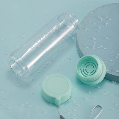 LID e marcatore di orario BPA gratuito Sportivo motivativo bottiglia d'acqua per attività all'aria aperta