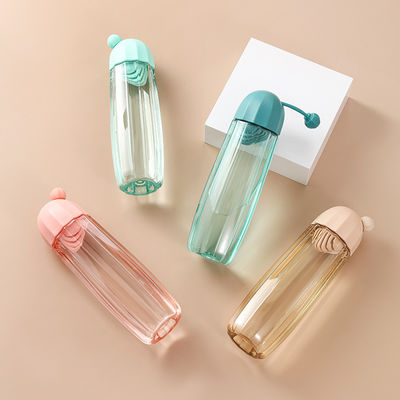 Bottiglia di acqua potabile in plastica resistente alle alte temperature da 480 ml con maniglia telescopica