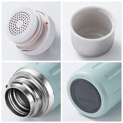 Moderno Design Sport Outdoor Vaso aspirapolvere 600/800ml Bottiglia d'acqua a bocca larga con paglia