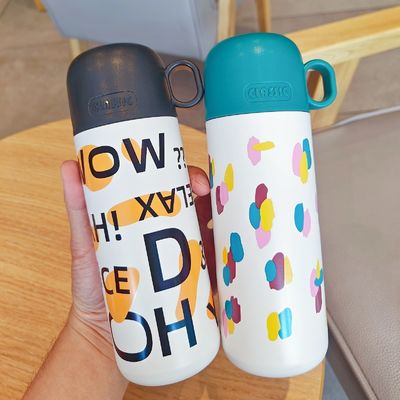 Flasche di vuoto a colori personalizzate 500 ml di Acciaio Inossidabile Tazza Termo Isolata con Capo