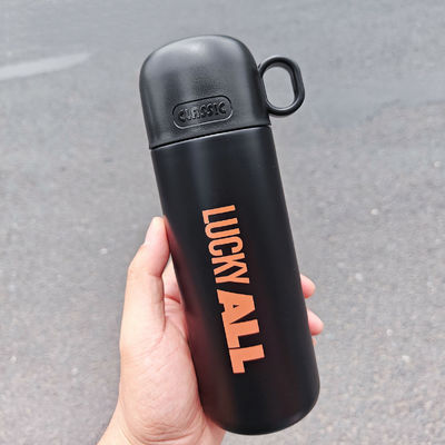 Flascia sportiva da 500 ml con coperchio ideale per tenere il drink caldo freddo 12-24 ore in acciaio inossidabile