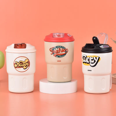 Acciaio inossidabile 304 Isolato al vuoto per viaggi termico Tazze da caffè Tazze a prova di perdite 350ml