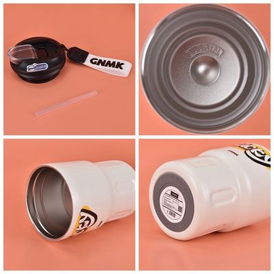350ml Cute Design Acciaio Inossidabile a doppia parete Tazza di Caffè Isolata al Vaso Con Capo