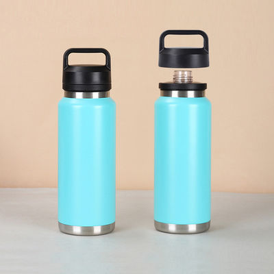 18 oz 26 oz 36 oz Vasca Isolata Bottiglie d'acqua Tappi in acciaio inossidabile per sport Portatile