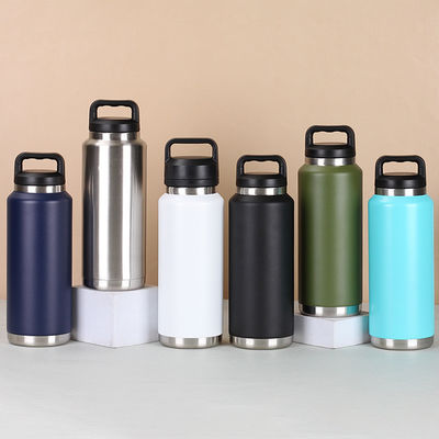 18 oz 26 oz 36 oz Logo stampato su misura Bottiglia d'acqua in acciaio inossidabile con campione di copertura