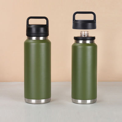 18 oz 26 oz 36 oz Logo stampato su misura Bottiglia d'acqua in acciaio inossidabile con campione di copertura