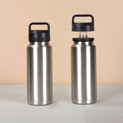18 oz 26 oz 36 oz Logo stampato su misura Bottiglia d'acqua in acciaio inossidabile con campione di copertura