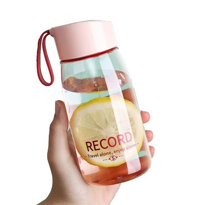 Tornate a scuola 380 ml Bottiglia portatile per ragazze Bottiglia di plastica trasparente