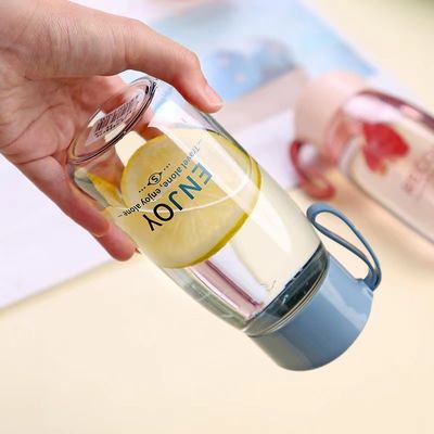 Tornate a scuola 380 ml Bottiglia portatile per ragazze Bottiglia di plastica trasparente