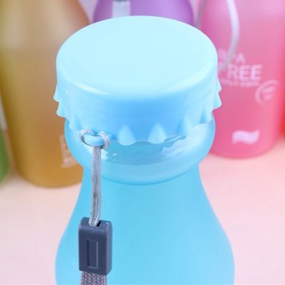 Bottiglia sigillata da bere 550ml Reutilizzabile Gym Bpa Free Sport Bottiglie di acqua di plastica con corda