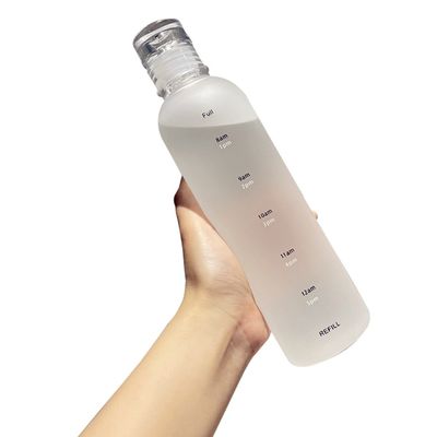 500 ml di bottiglia d'acqua di plastica con tappo e coperchio per viaggi sportivi in campeggio