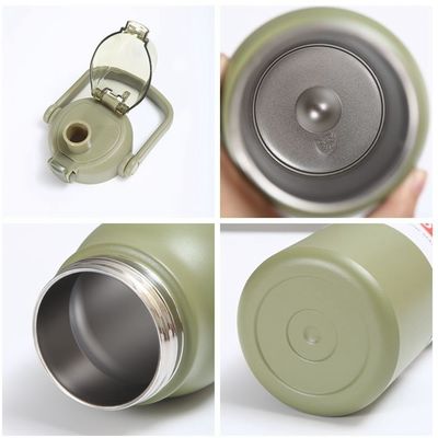 Logo personalizzato Acciaio inossidabile Isolato a vuoto Flasche di termo con tappo rimbalzante