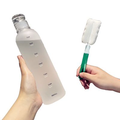 Con rivestimento anticorrosione, bottiglia d'acqua di plastica per palestra, sport all'aperto, priva di BPA