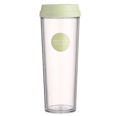 320/420/520ml/700ml Bottiglia d'acqua in plastica a doppia parete ecologica con coperchio impermeabile
