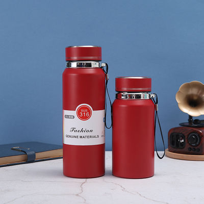 Isolato al vuoto 800ml Bottiglia d'acqua Logo personalizzato in acciaio inossidabile 316 Perfetto per i viaggi