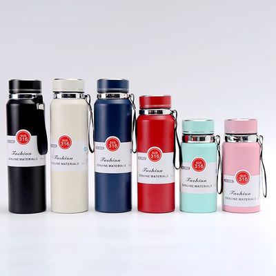 Isolato al vuoto 800ml Bottiglia d'acqua Logo personalizzato in acciaio inossidabile 316 Perfetto per i viaggi