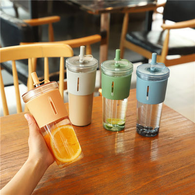 Tazze riutilizzabili 700ml Tazze da caffè Tazze da acqua con coperchio e paglia
