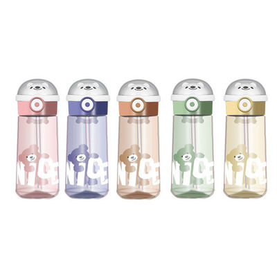 Viaggi all'aria aperta Materiale Tritano BPA GRATUITO Bambini Portano Bottiglia d'acqua con paglia Per la scuola